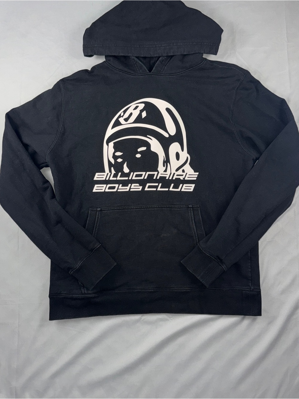 Billionaire Boys Club Hoodie Mens XL Black Astronaut Graphic Side Zip Pullover